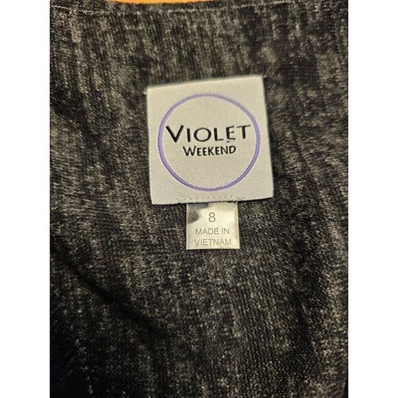 Bohemian Violet Weekend Dress Loose Fit Unique Babydoll Design Size 8 - Picture 6 of 6